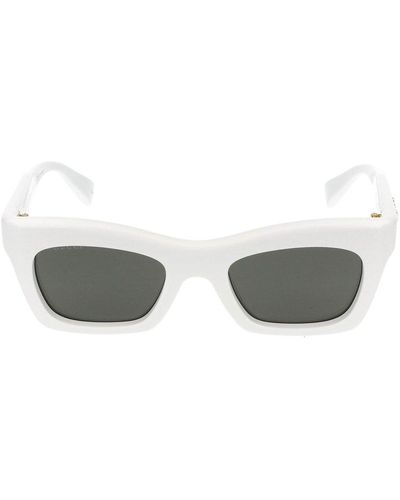 Gucci Cat Eye Frame Sunglasses - White