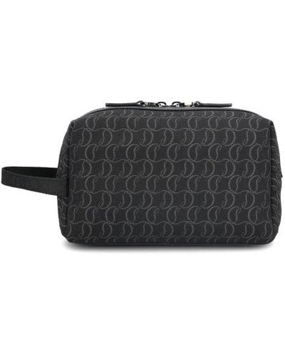 Christian Louboutin Zip N Flap Pouch - Black