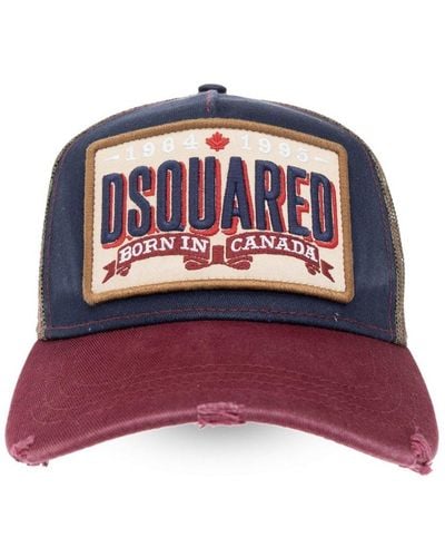 DSquared² Logo Embroidered Curved Peak Cap