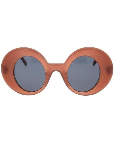 Loewe Oval Frame Sunglasses - Black