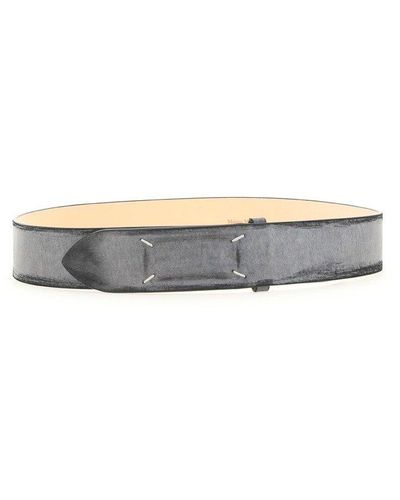 Maison Margiela Leather Belt - Gray