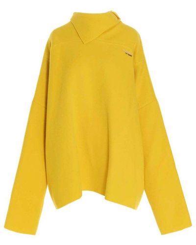 Raf Simons Big Long Sleeve Sweater - Yellow