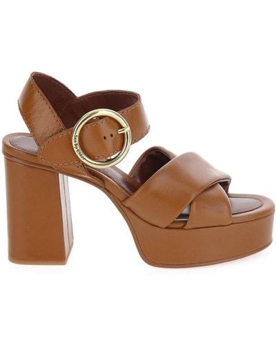 See By Chloé Lyna Platform Sandals - Brown