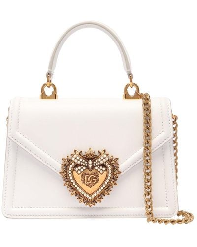 Dolce & Gabbana Small Devotion Shoulder Bag - White