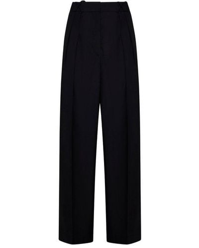 Rohe Wide Leg Tailored Trousers - Blue