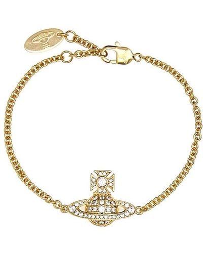 Vivienne Westwood Orb-charm Chained Bracelet - Metallic