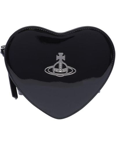 Vivienne Westwood Louise Heart-shape Frame Crossbody Bag - Black