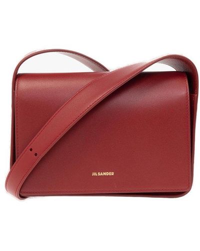 Jil Sander 'sling Small' Shoulder Bag - Red