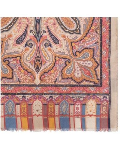 Etro Scarf With Pattern, - Pink