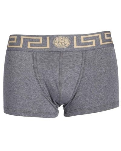 Versace Boxer Greek Shorts - Gray