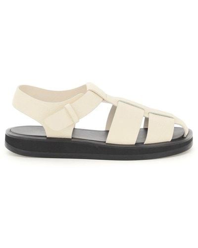 The Row Fisherman Strappy Sandals - White