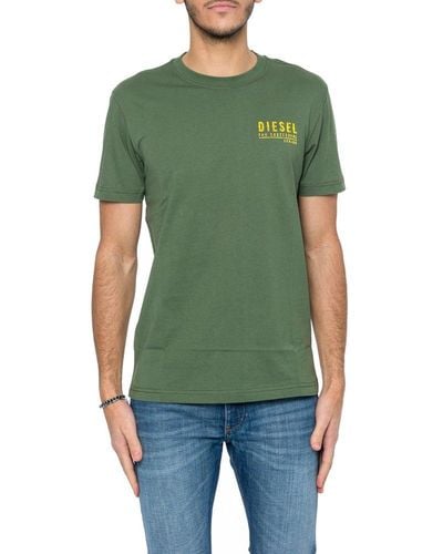 DIESEL T-diegor-k72 Crewneck T-shirt - Green
