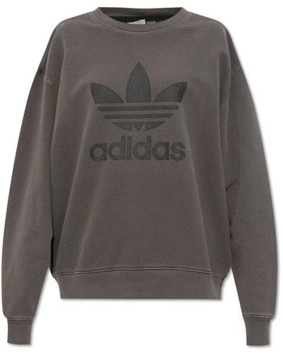 adidas Originals Sweatshirt With Logo, - Gray