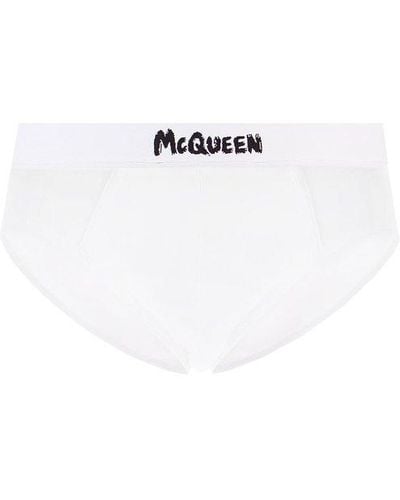 Alexander McQueen Slip - White