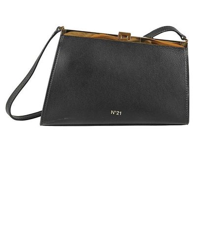 N°21 No21 Petite Jeane Asymmetric Shoulder Bag - Black