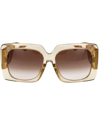 Linda Farrow Square Frame Sunglasses - Brown