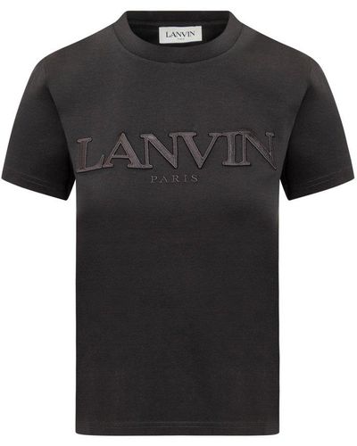 Lanvin T-shirt With Logo - Black
