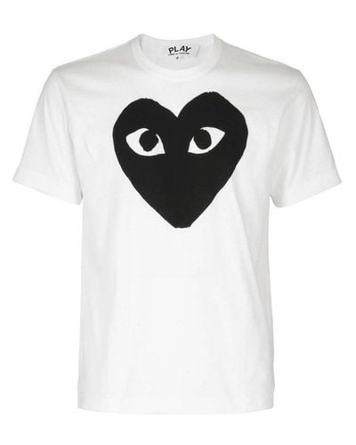 COMME DES GARÇONS PLAY Heart Printed Crewneck T-shirt - Black