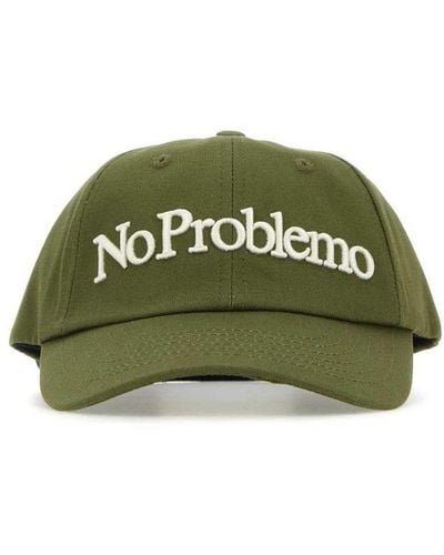 Aries No Problemo Embroidered Baseball Cap - Green