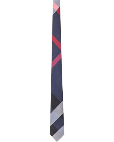 Burberry Vintage Checked Tie - Blue
