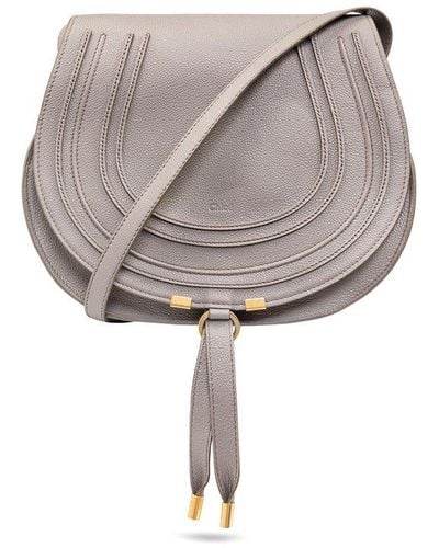 Chloé 'marcie Medium' Shoulder Bag - Grey