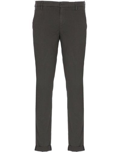Dondup Mid-rise Straight Leg Pants - Gray