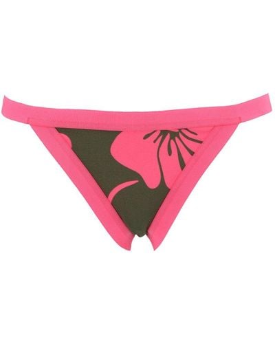 Zimmermann Lulu Printed Bikini Bottom - Pink
