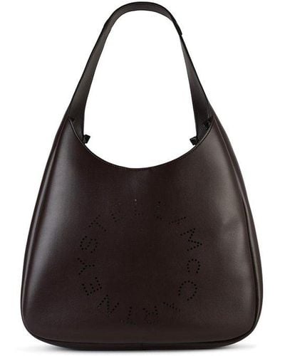 Stella McCartney Logo-perforated Medium Tote Bag - Black
