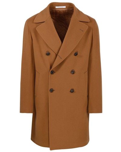 Tagliatore Arden Double-breasted Coat - Brown