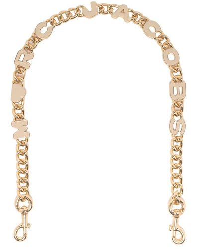 Marc Jacobs The Heart Charm Chain Shoulder Strap - White