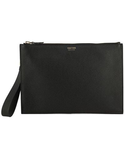 Tom Ford Leather Document Case - Black