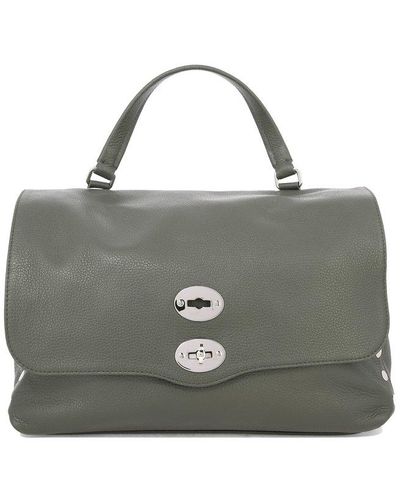 Zanellato Postina M Daily Foldover Top Handbag - Gray