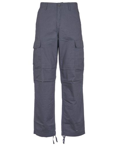 Carhartt Cargo Buttoned Trousers - Blue