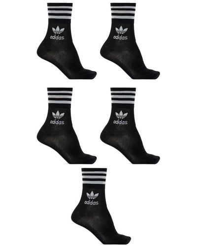adidas Originals Logo Socks 5-pack, - Black