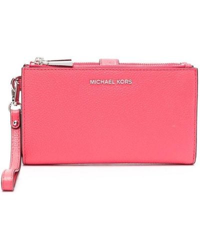 MICHAEL Michael Kors Logo Plaque Zipped Wallet - Pink