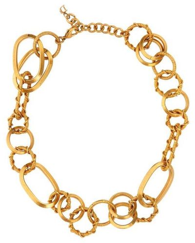 DSquared² Rings Chain Vintage Gold Necklace - Metallic