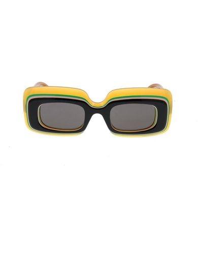 Loewe Rectangle Frame Sunglasses - Black