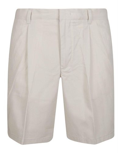Emporio Armani Straight-leg Bermuda Shorts - Grey