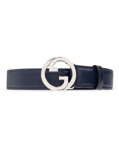 Gucci Belt With Logo - Blue