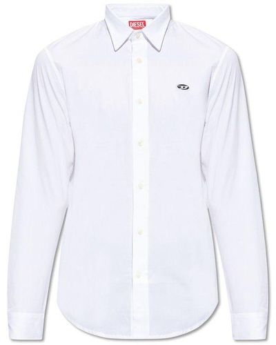DIESEL ‘S-Benny-A’ Shirt With Logo - White