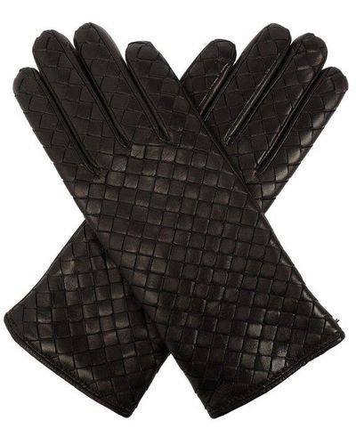 Bottega Veneta Intrecciato Gloves - Black