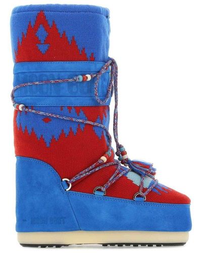 Alanui Lace-up Boots - Blue