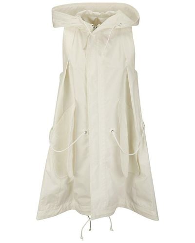 Sacai Sleeveless Oversized Jacket - White