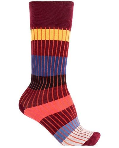 Paul Smith Cotton Socks, - Red