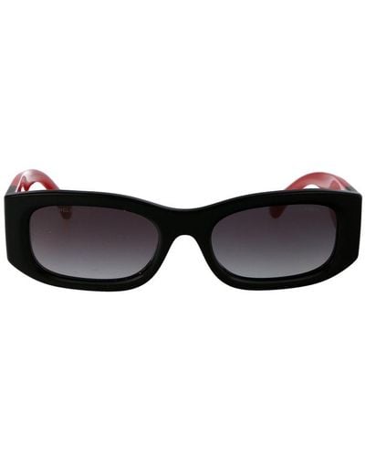 Chanel Irregular Frame Sunglasses - Black