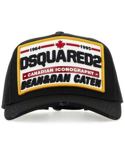 DSquared² Black Cotton Baseball Cap