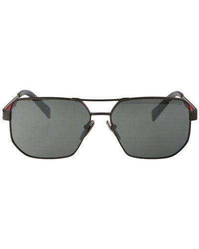 Prada Aviator Sunglasses - Gray