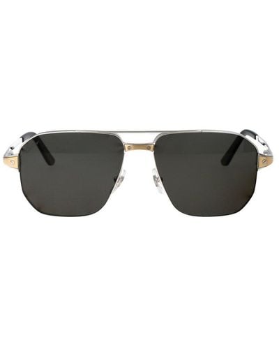 Cartier Aviator Sunglasses - Black