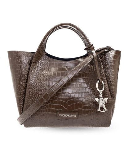 Emporio Armani Shopper Bag, - Brown