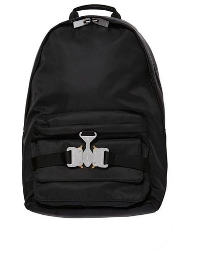 1017 ALYX 9SM Buckle Detailed Zip-up Backpack - Black